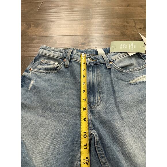 H&M Womens Blue Baggy Low Waist Distressed Taille Basse Denim Jeans Size 2 NWT - Picture 8 of 9